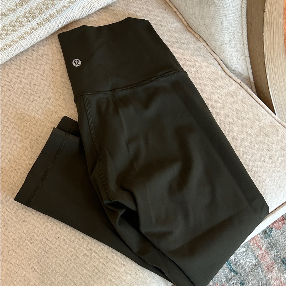lululemon athletica Dark Green High-Waist Leggings